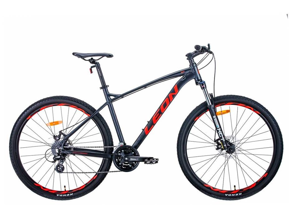 Велосипед LEON TN-90 (2021) 29" L графітово-червоний 20"