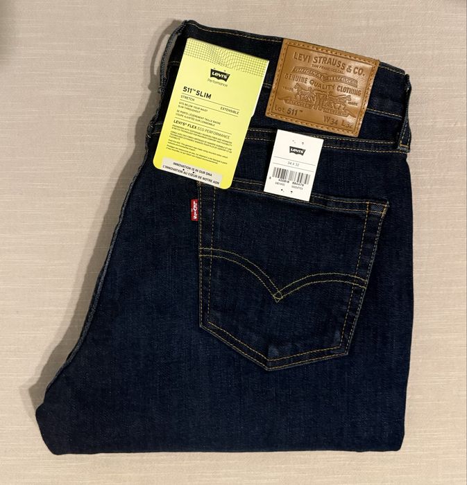 Spodnie Levis Premium 511 W34 L32 pas 92 - 96 nowe.
