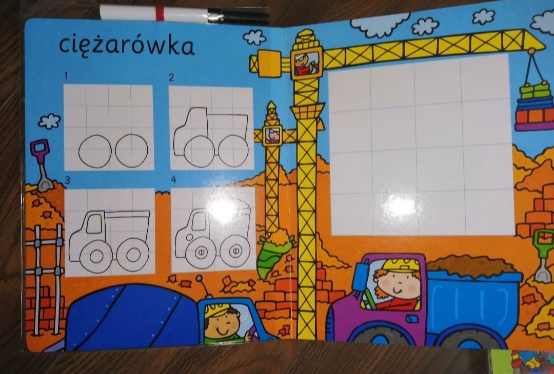 Książki pisanie-zmazywanie W podróży i Na dworze NOWE