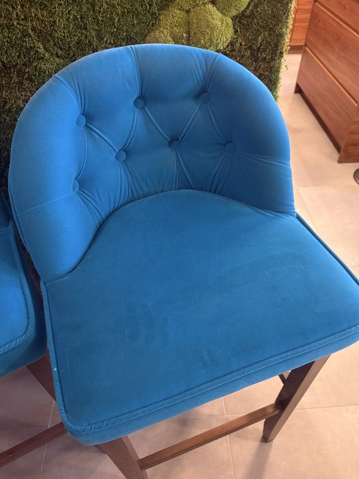 Sprzedam 2 krzesła fotele hokery barowe glamour