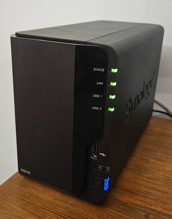 Serwer Dysk NAS Synology DiskStation DS218 stan BDB + 2x2TB