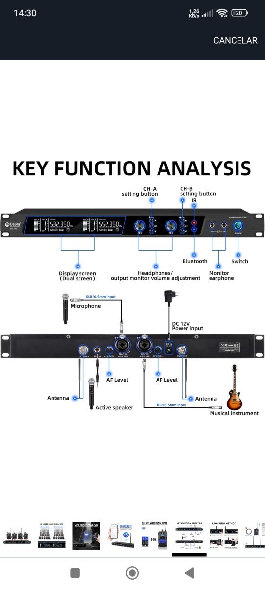 Sistema inears IEM para banda