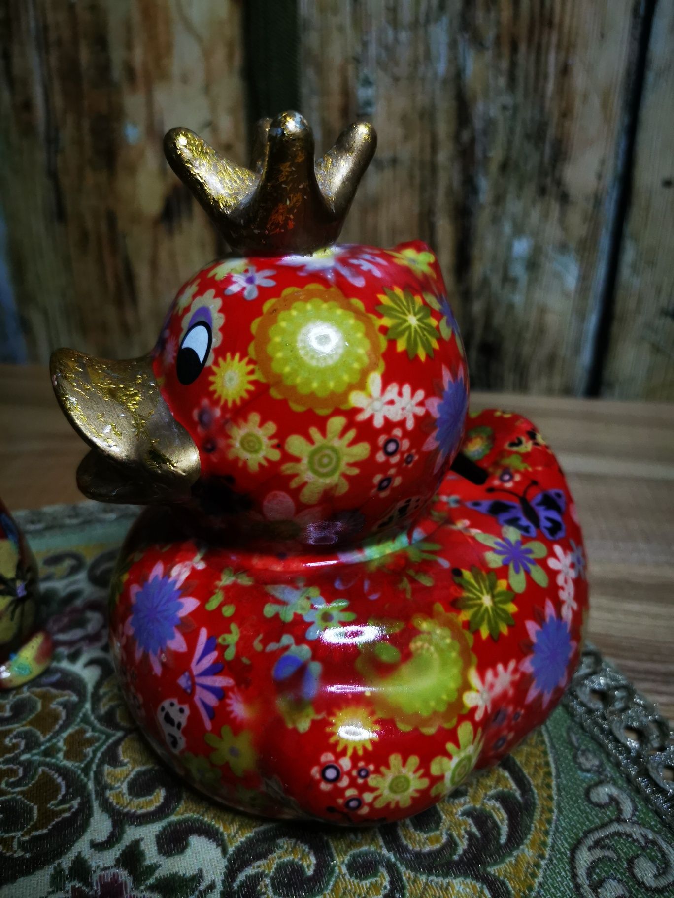 Skarbonka ceramiczna kaczuszka, Pomme-Pidou, oryginał UNIKAT