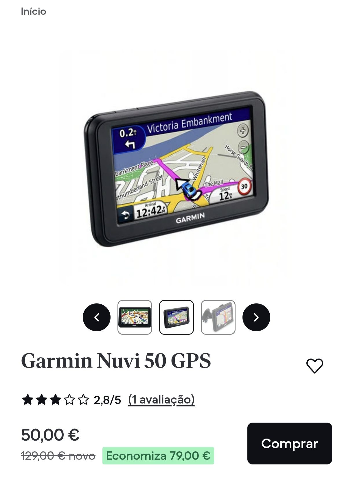 GPS Garmin nuvi 50