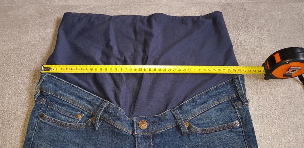 Spodnie jeansy ciążowe MAMA 38 NOWE