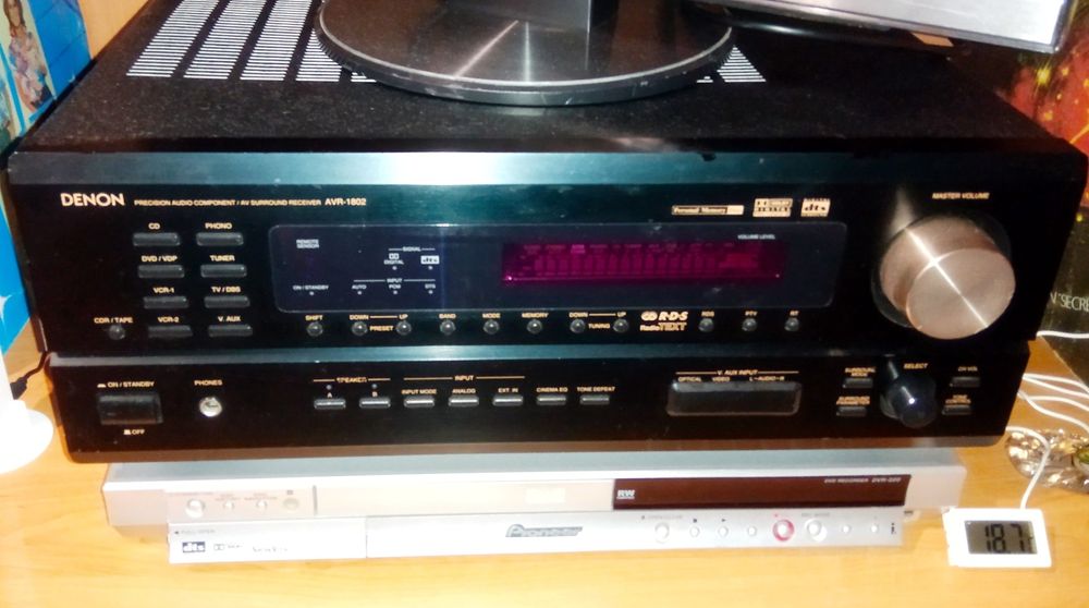 DENON avr-1802 AC3 / DTS / Phono / Нові Конденсатори 12000 mF 2 шт.