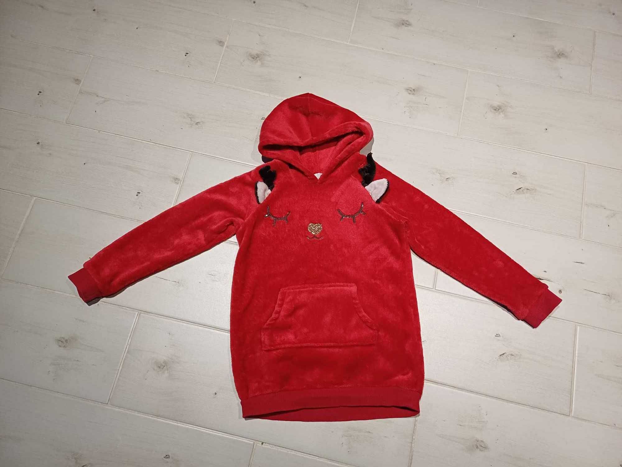 bluza świąteczna reniferek h&m rozmiar 122-128