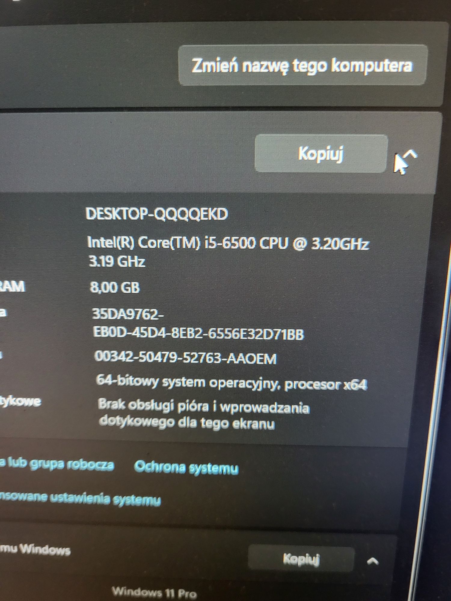 Komputer ALL IN ONE LENOVO Thinkcenter EDGE 91Z i5- 2400S 4/250 GB