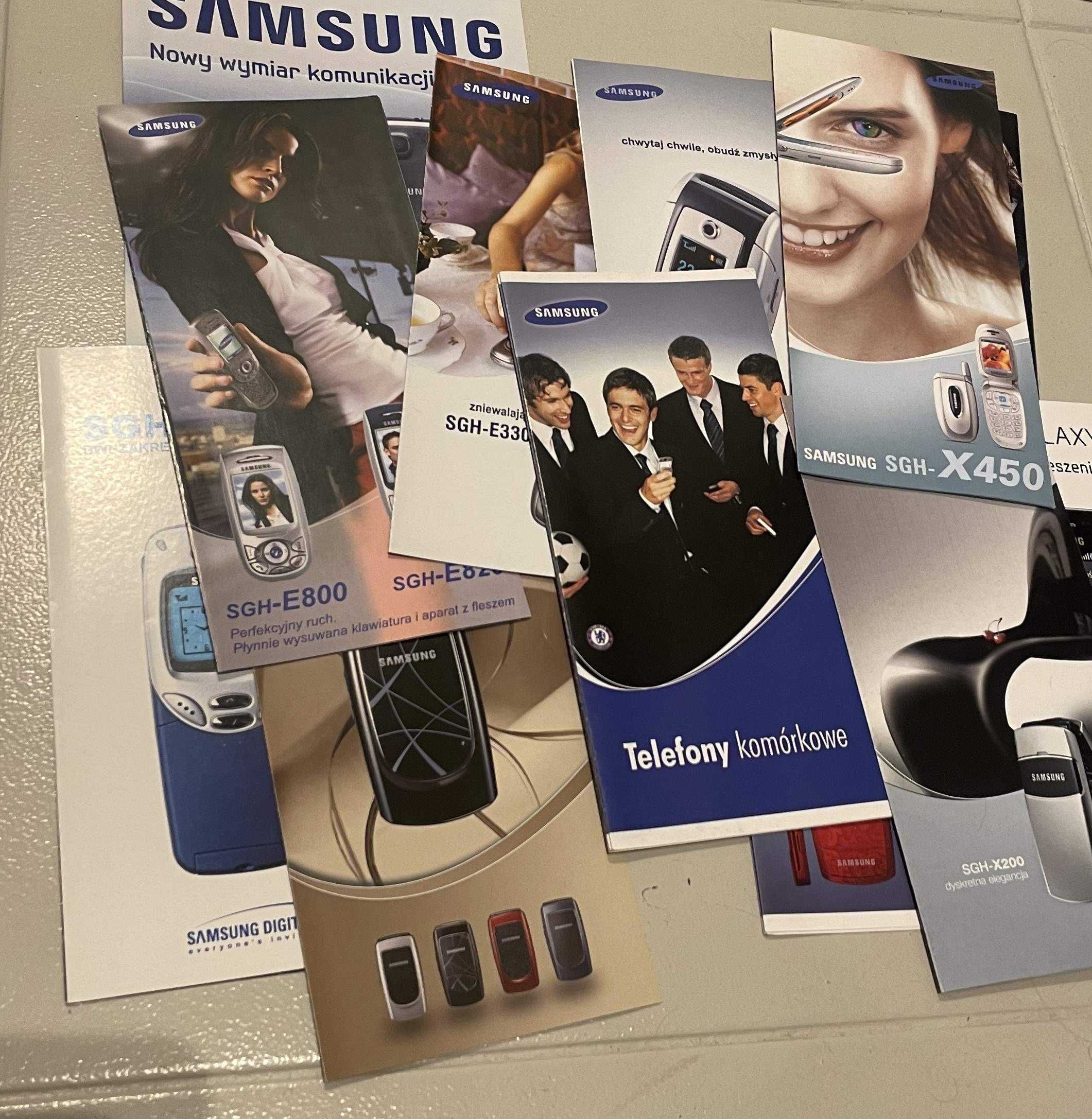 Ulotki reklamowe telefonów komórkowych NOKIA, Samsung, Simens