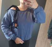 Bluza Sabra odkryte ramię M kokarda
