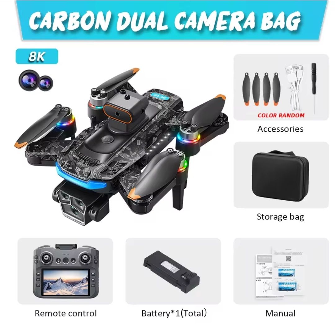 Drone KBDFA A14C com Câmera HD – Dobrável, Wi-Fi, Ideal para Iniciante