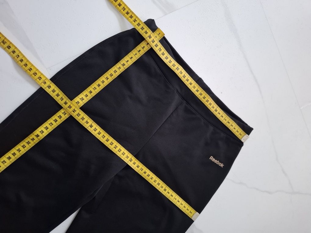 Spodnie S Reebok proste sportowe jak  nowe dzwony czarne