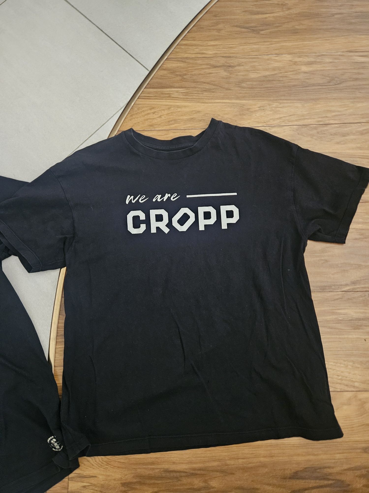3 t-shirty męskie L cropp i c&a czarne stan bdb