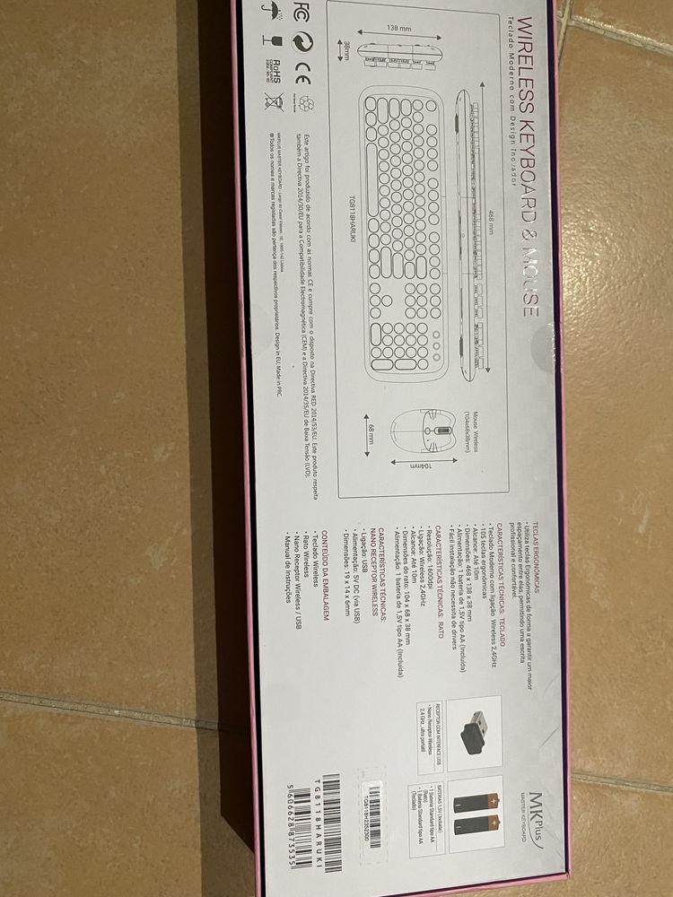 Teclado de computador e rato