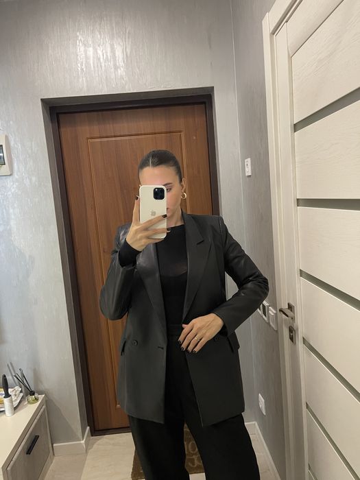 Шкіряний піджак Zara
