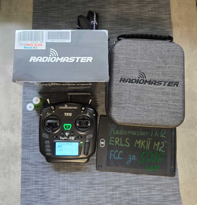 Radiomaster TX12 ERLS MKII Нові пульти, є 33 шт, батареї 18650, кейс