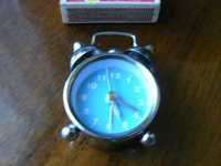 Zegarek budzik miniatura dla kolekcjonera sprawny
