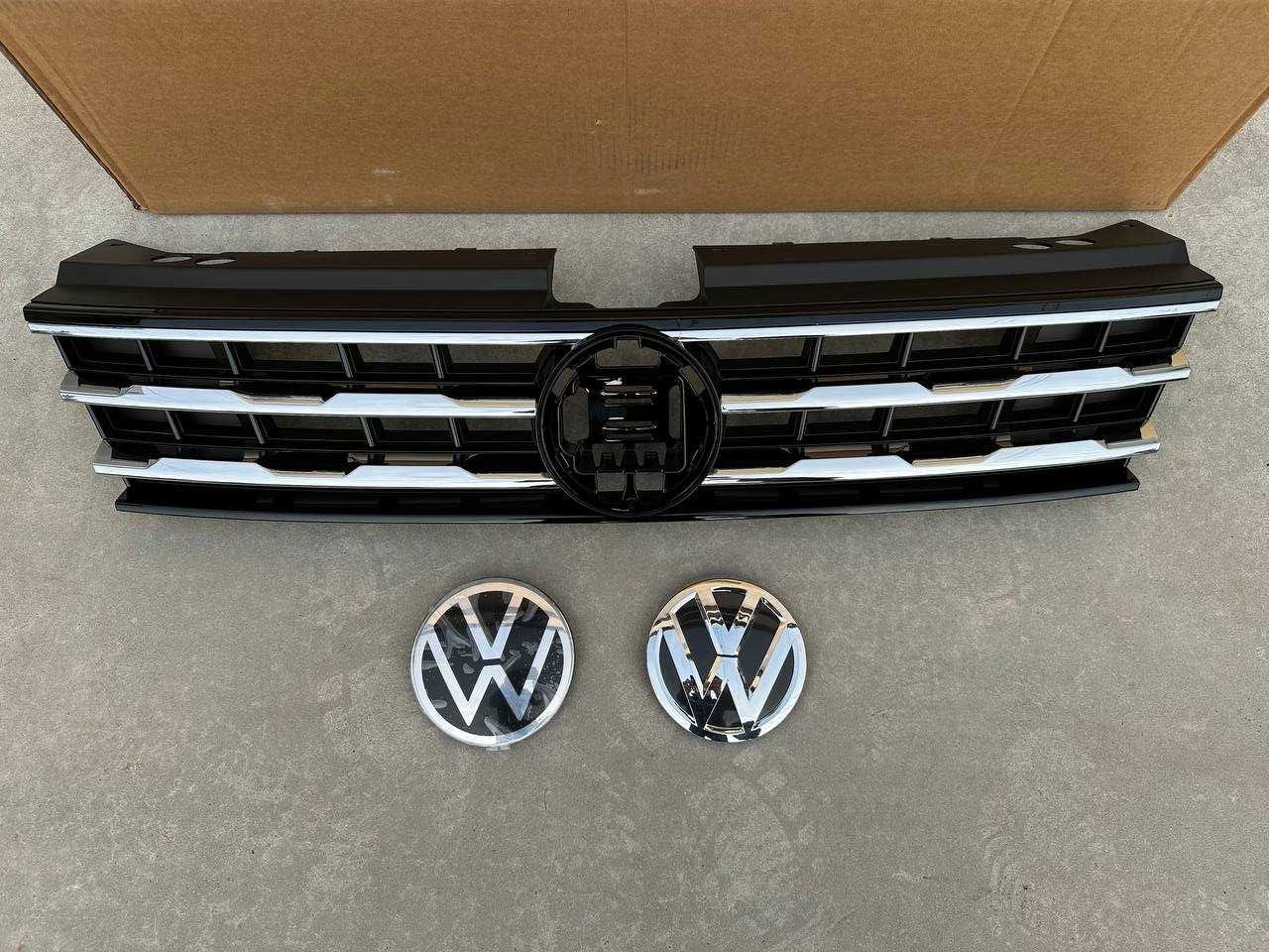 бампер передний под решетку радиатора и капот Volkswagen Tiguan