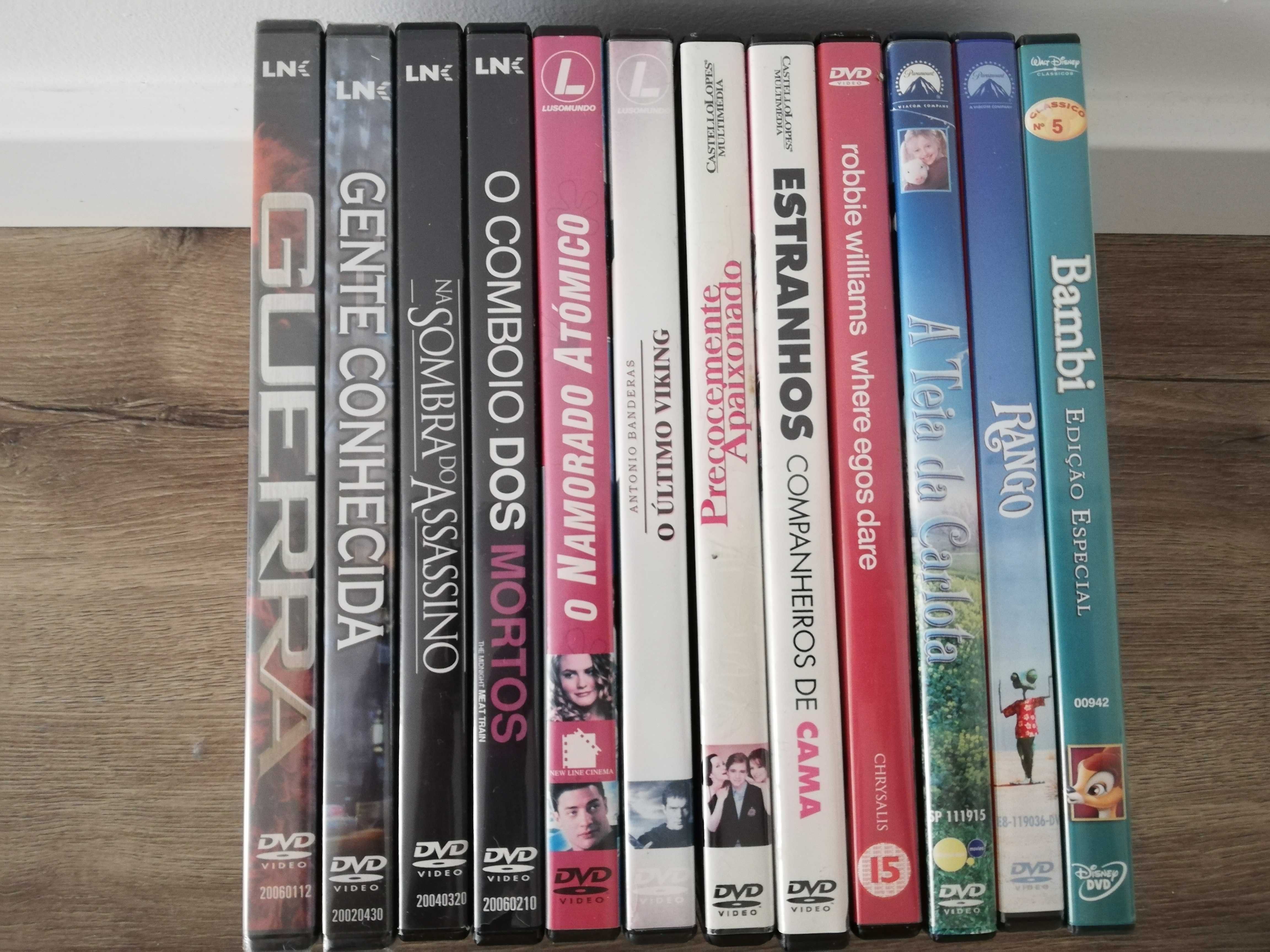 DVD's de vários filmes