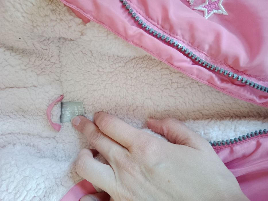 Kurtka zimowa różowa 122