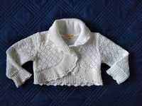 Sweter biały rozmiar 80/86, na chrzest