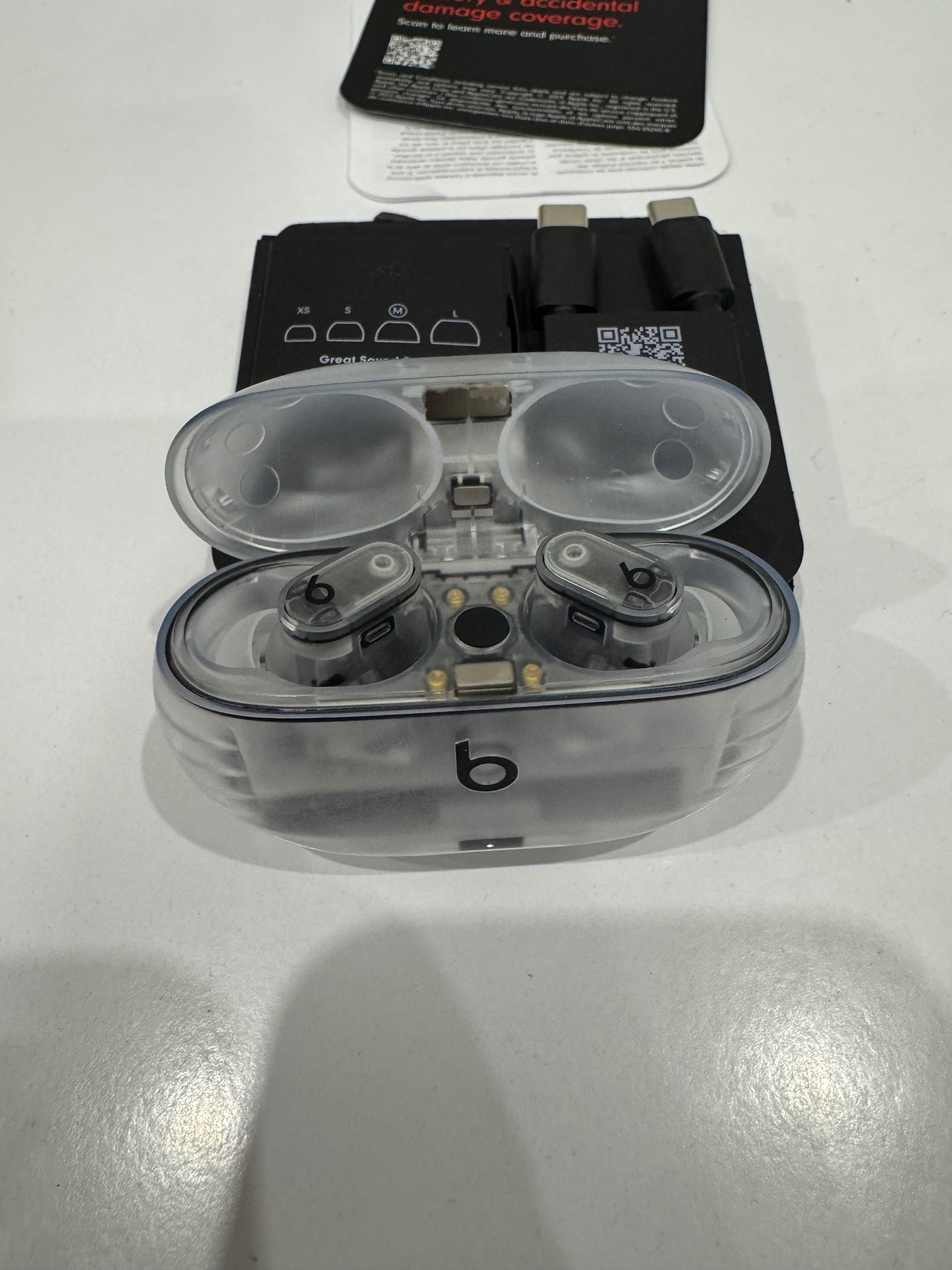 Навушники TWS Beats by Dr. Dre Studio Buds+ Transparent MQLK3 ГАРАНТІЯ
