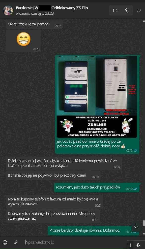 Zdalne Odblokowanie Usunięcie Blokady Plus Tmobile Samsung XiaoMI inne