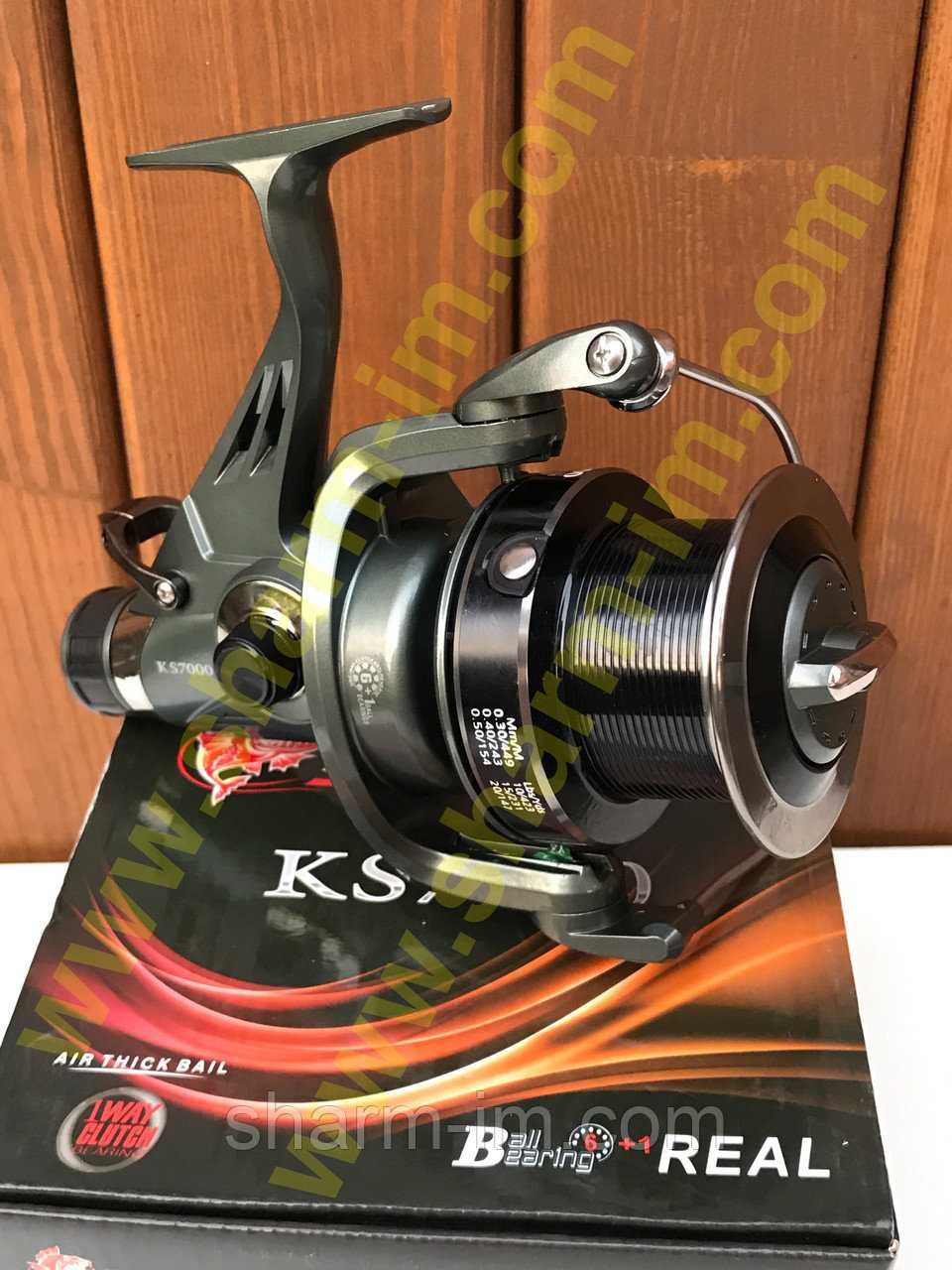 Карповая катушка Durareel KS 7000 (6+1 bb) с Байтранером