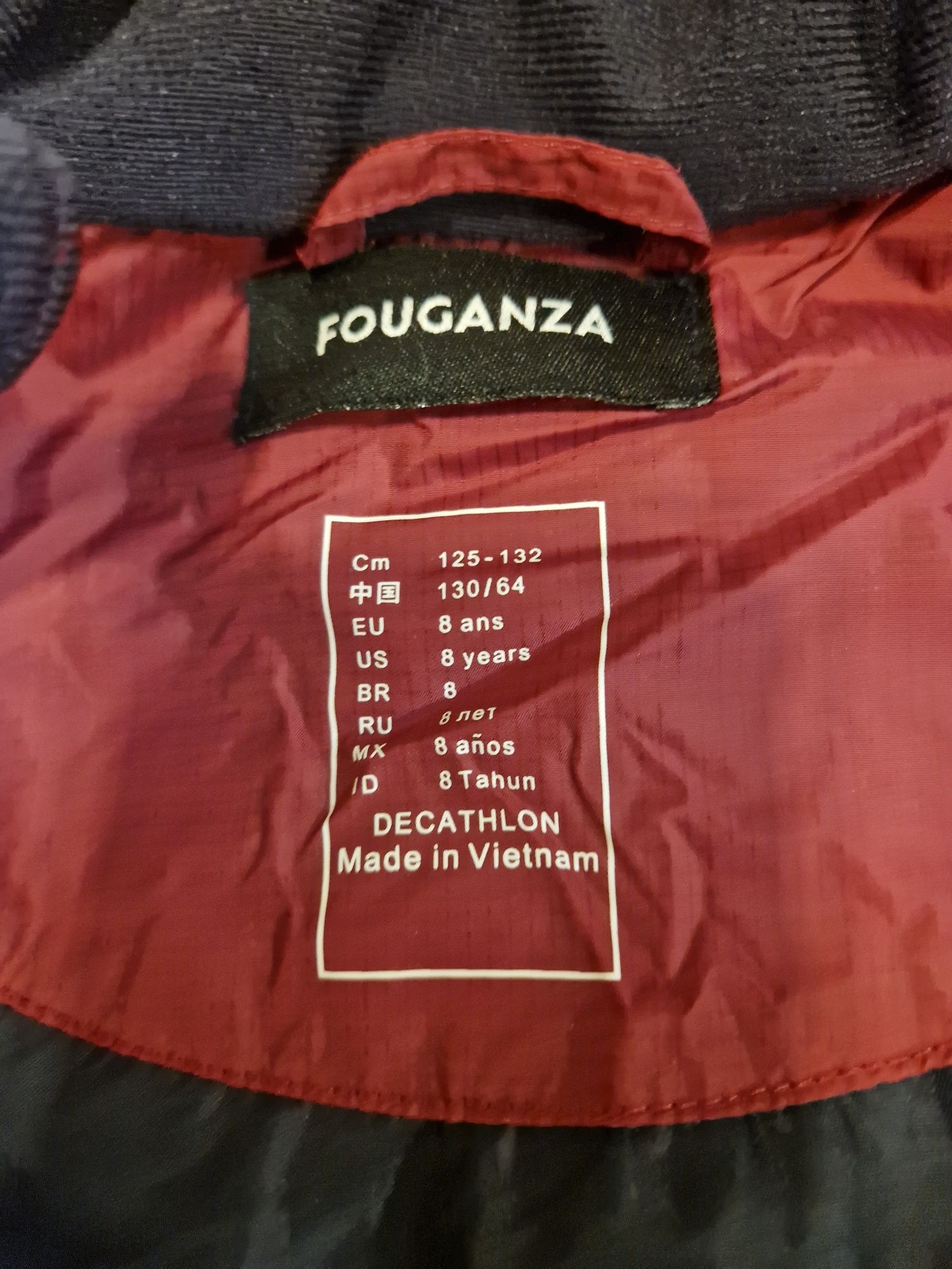 Kurtka jeździecka dla dzieci Fouganza 500 wiek 8 lat (125-132cm)