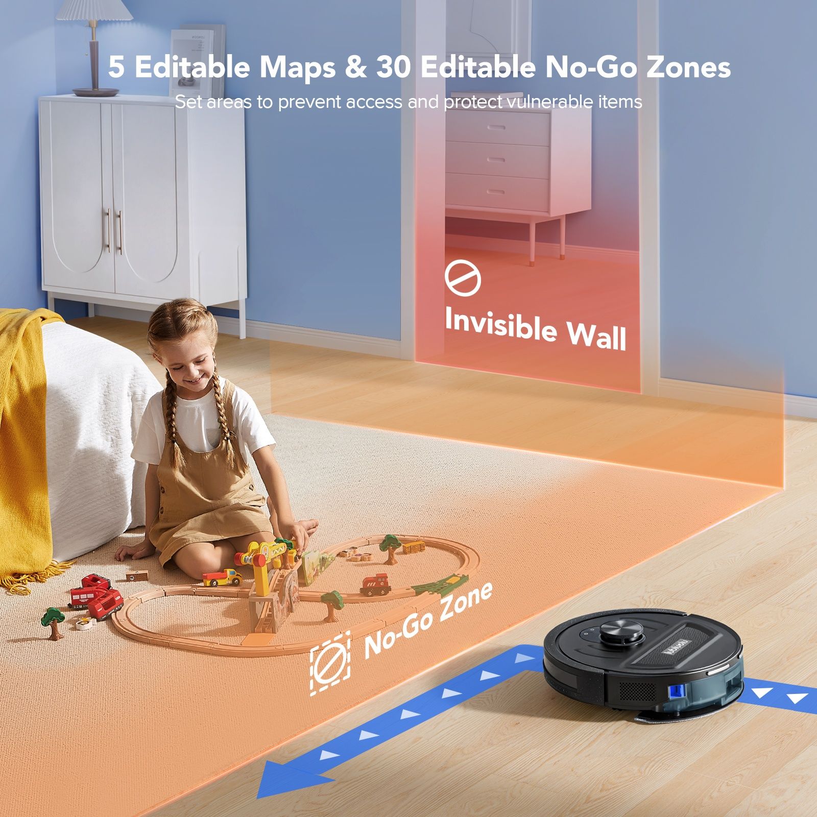 Robot sprzątający LUBLUELU L20 z inteligentnym systemem Lidar!!! LIDAR