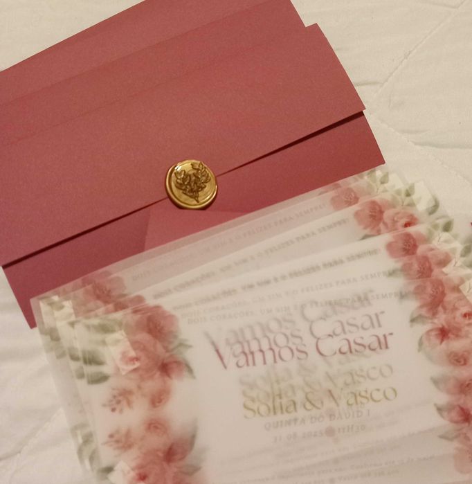 Convite Casamento Romântico