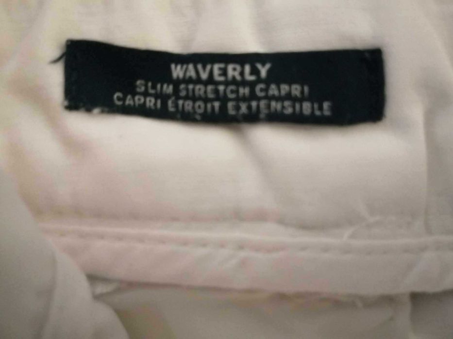 TOMMY HILFIGER Waverly Stretch Spodnie 3/4 Damskie 2 Oryginał Rybaczki