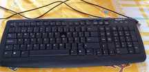 Teclado de fio grande com teclado núnerico da Kunft