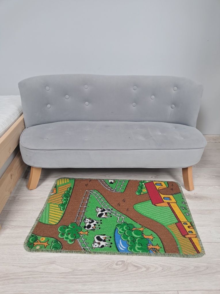 Sofa dla dziecka popiel