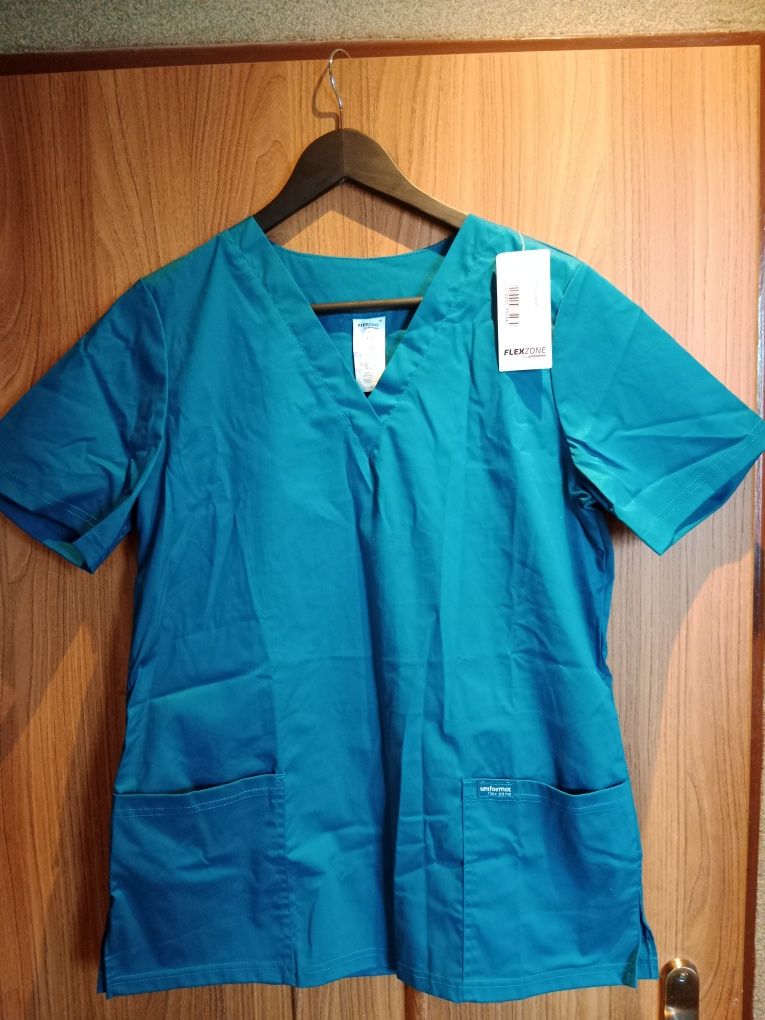 Bluza medyczna damska, Uniformix FLEX ZONE FZ1001B, morski.