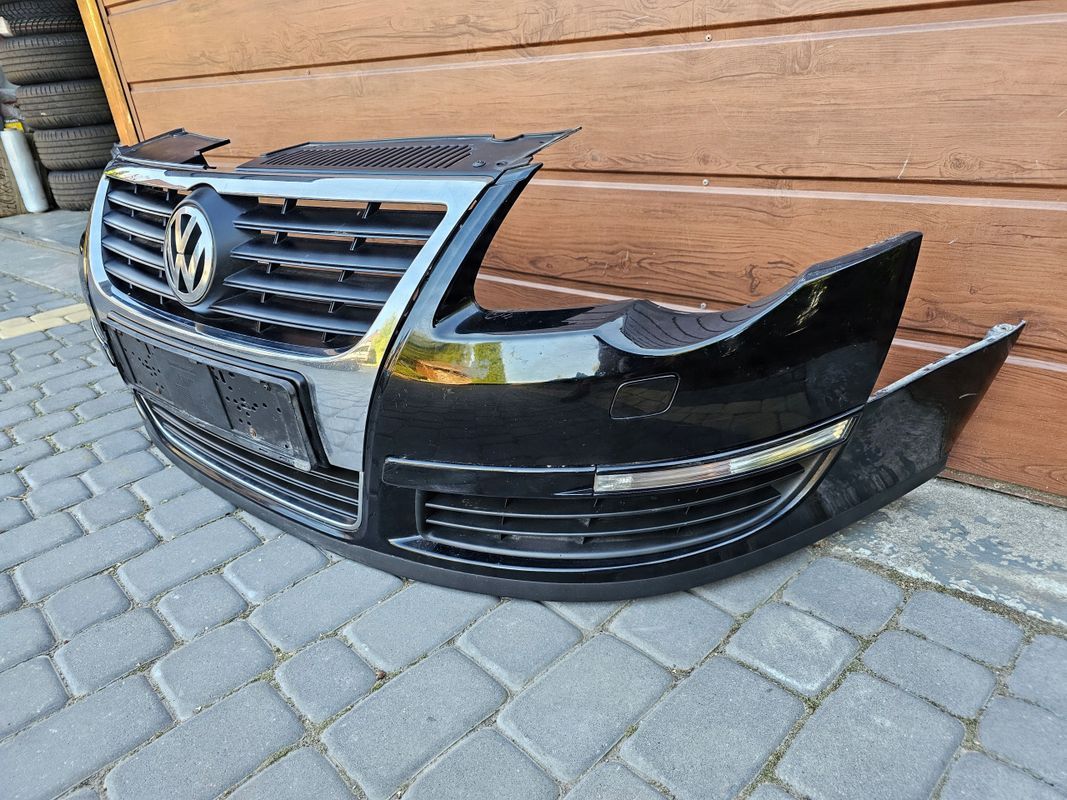 Vw Passat B6 Zderzak Przód Przedni xenon sprysk