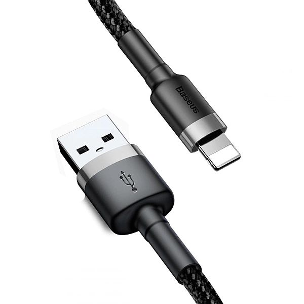 Mocny Kabel Usb Do Lightning Iphone Ipad Przewód Oplot 2.4a 50cm Baseu