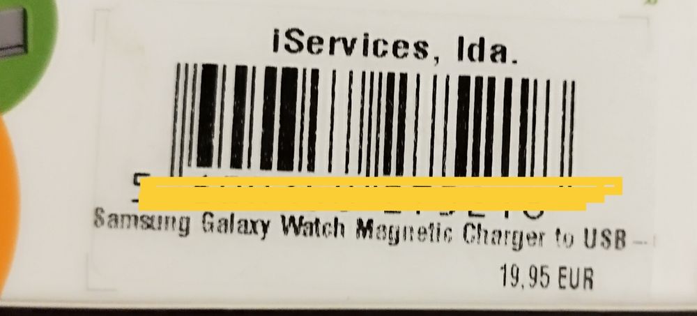 Carregador Smartwatch Samsung