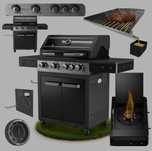 Grill gazowy ogrodowy 5 palników Fervor Ranger Pro 410 4+1 mocny
