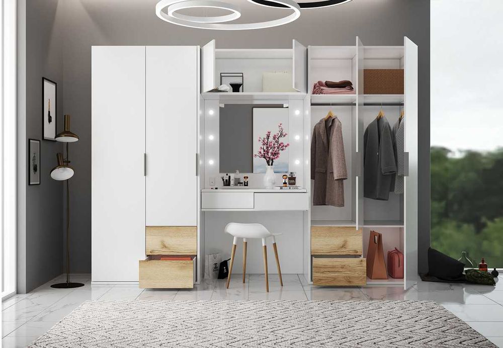 Toaletka/Szafa Latina 300x217x61 Biała  Darmowa dostawa