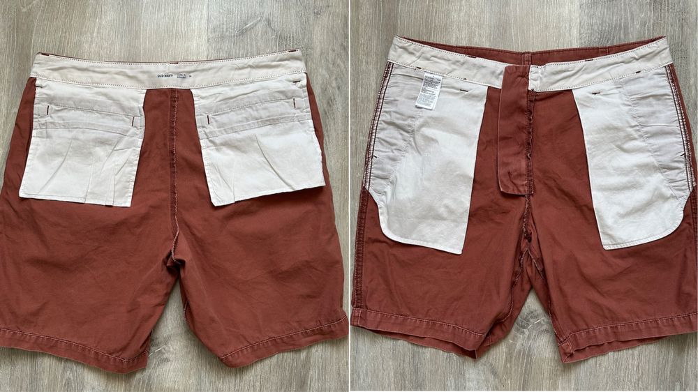 3 пары мужских шорт Old Navy (Straight), размер 36, чоловічі шорти