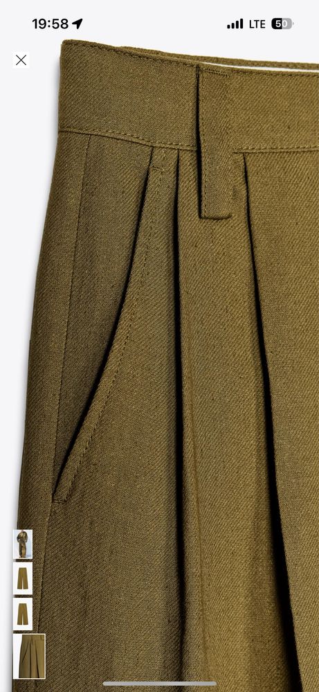 Лляні брюки zara