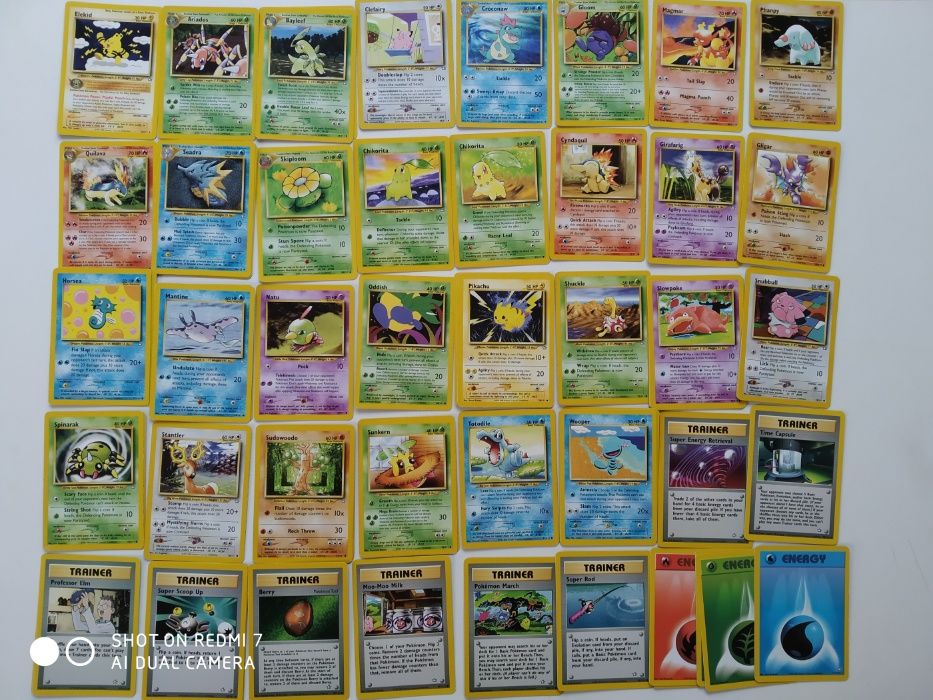 Pokémon Cartas Coleções Neo Discovery Neo Destiny Genesis e Revelation