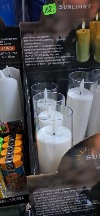 WKŁAD DO ZNICZY znicza wielokrotnego użytku na baterie ruchomy płomień