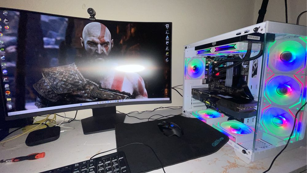 Monitor Lg  180 hz curvo Qhd 2k, ainda com garantia