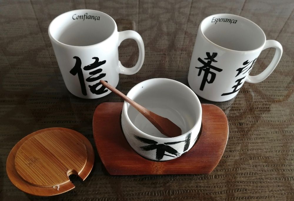 conjunto pequeno almoço