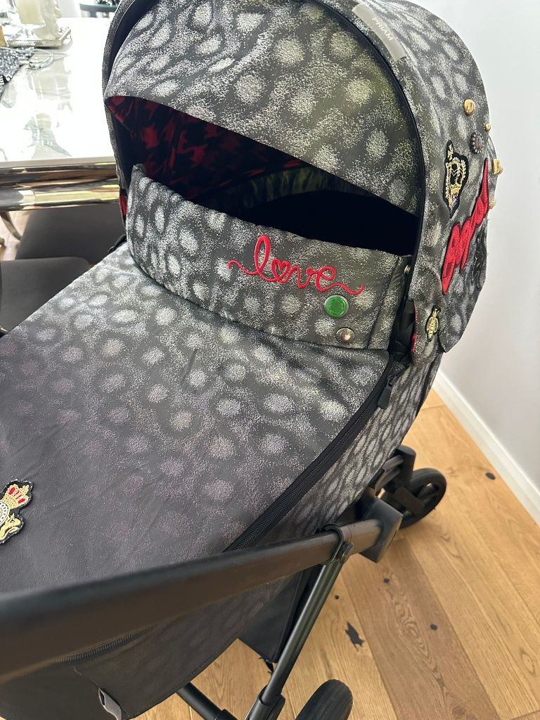 Wózek cybex prime plus fotelik spacerowka spiworek