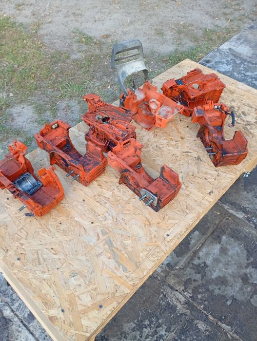 Części pilarki Husqvarna, partner wiele modeli, rozruszniki, osłony,