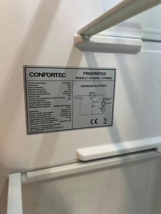 Frigorifico Confortec - a funcionar