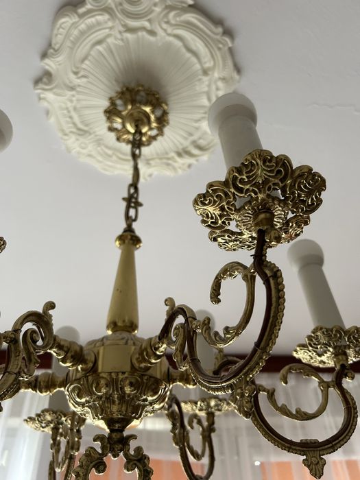 Lampa mosiężna wisząca